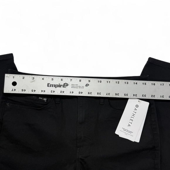Athleta Flex Ultra Skinny Jeans Black Womens 12 NWT 29" Inseam - Picture 7 of 14